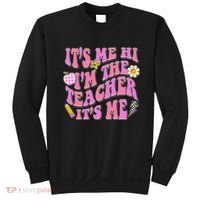 Retro Its Me Hi Im The Teacher Its Me Sweatshirt thumb 0