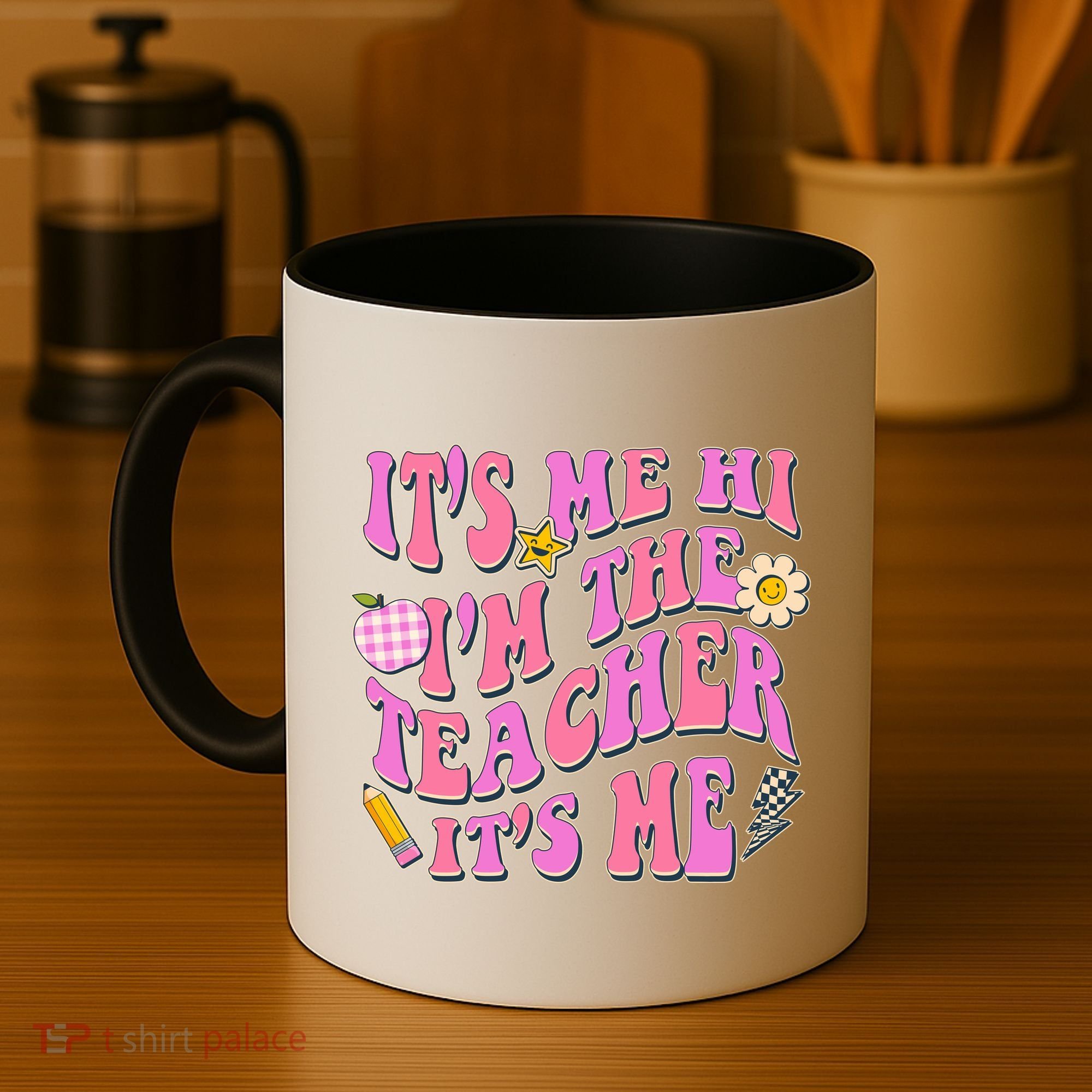 Retro Its Me Hi Im The Teacher Its Me Coffee Mug