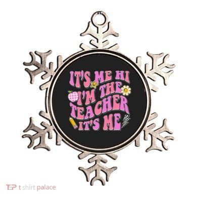 Retro Its Me Hi Im The Teacher Its Me Ornament