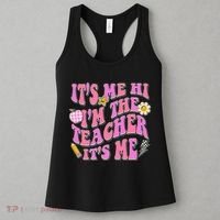 Retro Its Me Hi Im The Teacher Its Me Women's Tank Top thumb 3