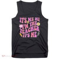 Retro Its Me Hi Im The Teacher Its Me Tank Top thumb 0