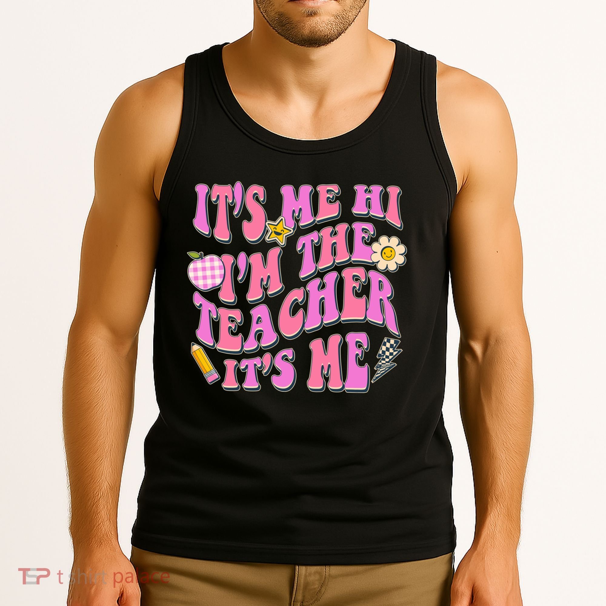 Retro Its Me Hi Im The Teacher Its Me Tank Top