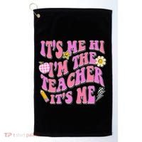 Retro Its Me Hi Im The Teacher Its Me Golf Towel thumb 0