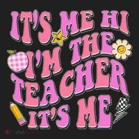 Retro Its Me Hi Im The Teacher Its Me Golf Towel thumb 3