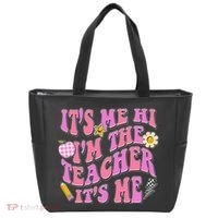 Retro Its Me Hi Im The Teacher Its Me Tote Bag thumb 0