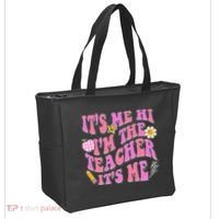 Retro Its Me Hi Im The Teacher Its Me Tote Bag thumb 2