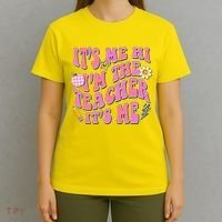Retro Its Me Hi Im The Teacher Its Me T-Shirt thumb 4