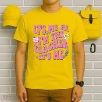 Retro Its Me Hi Im The Teacher Its Me T-Shirt thumb 6