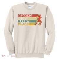 Running Is My Happy Place I Love To Run Runners Gifts Sweatshirt thumb 0