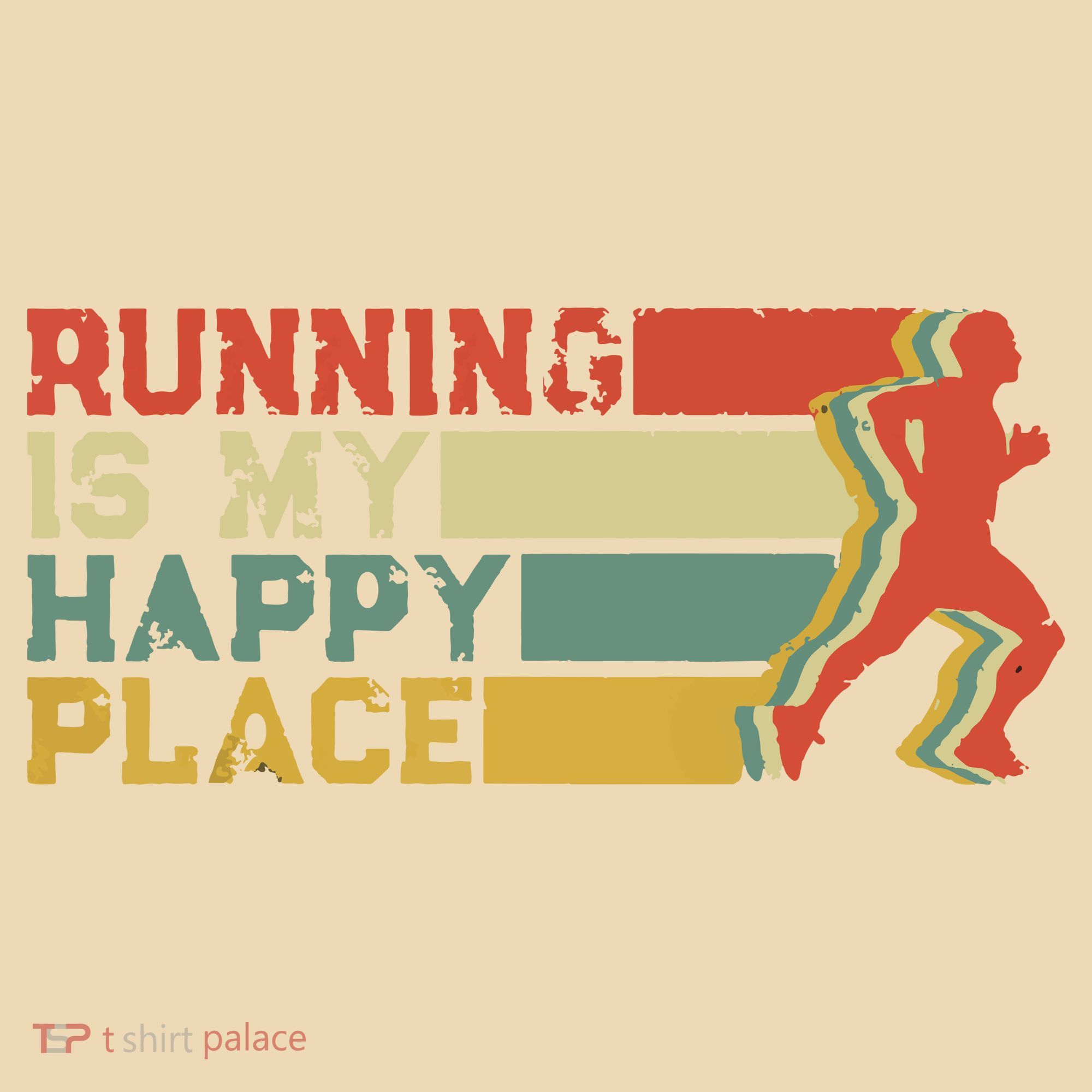 Running Is My Happy Place I Love To Run Runners Gifts Women's Tank Top