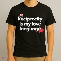 Reciprocity Is My Love Language Flower Red Heart T-Shirt thumb 3