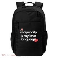 Reciprocity Is My Love Language Flower Red Heart Backpack thumb 0