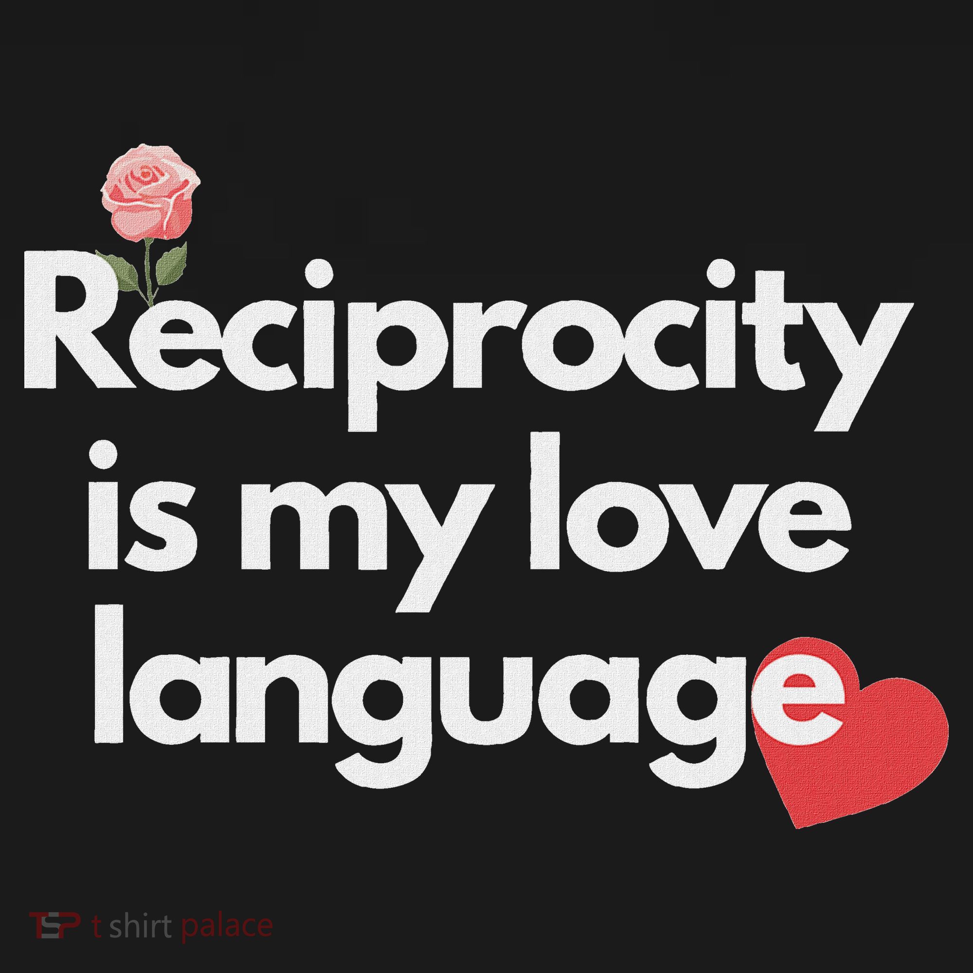 Reciprocity Is My Love Language Flower Red Heart Women's Hoodie