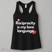 Reciprocity Is My Love Language Flower Red Heart Women's Tank Top thumb 3