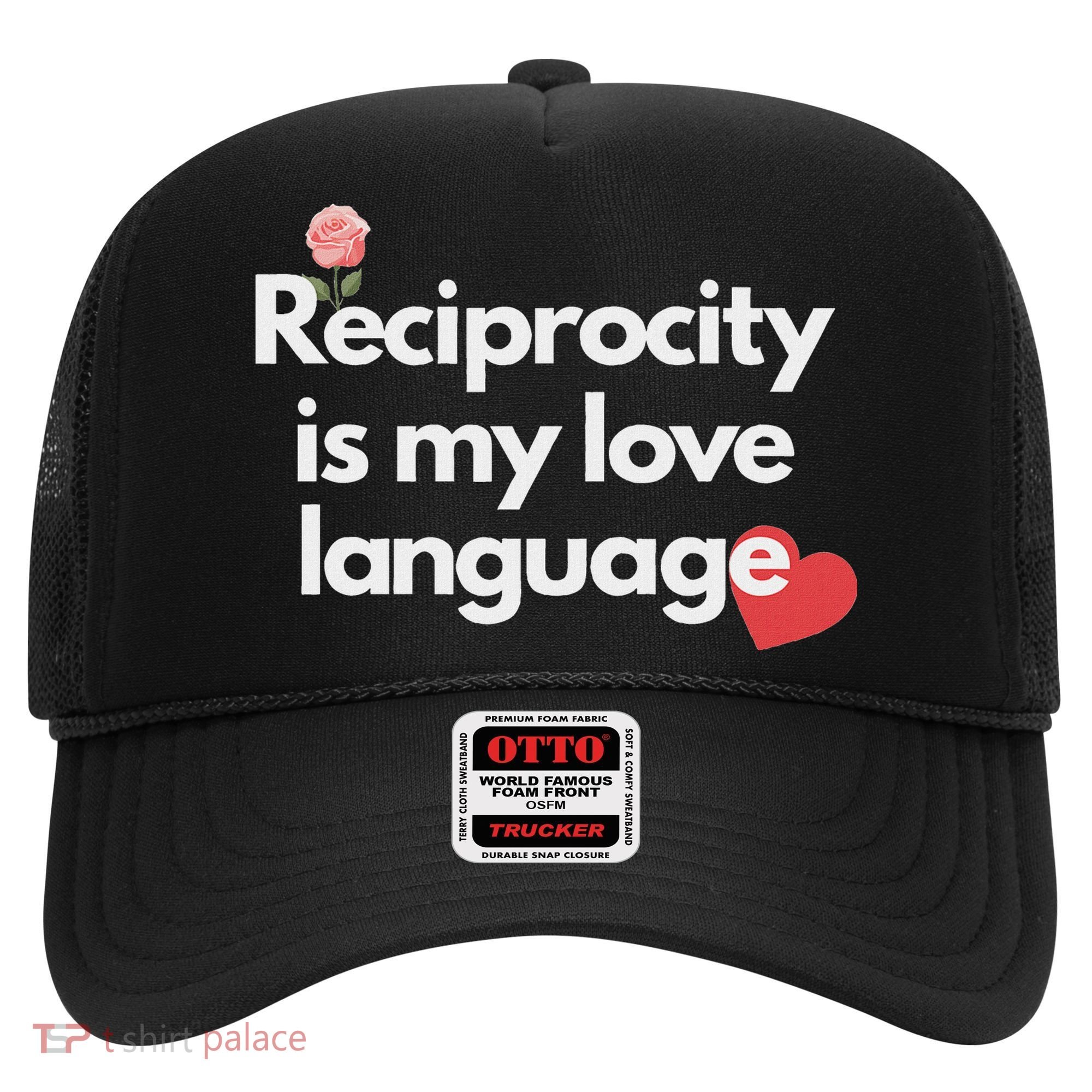 Reciprocity Is My Love Language Flower Red Heart Hat