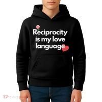 Reciprocity Is My Love Language Flower Red Heart Kids Hoodie thumb 4