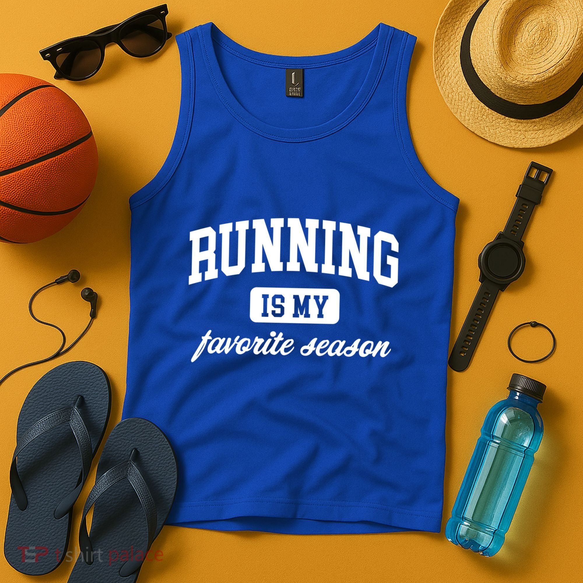 Running Is My Favorite Season Cross Country Gift Tank Top