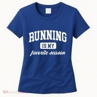 Running Is My Favorite Season Cross Country Gift Women's T-Shirt thumb 0