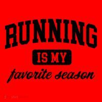 Running Is My Favorite Season Cross Country Gift Santa Hat thumb 1