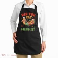 Retro Icu Nurse Christmas Gingerbread Did You Try Icing It Apron thumb 2