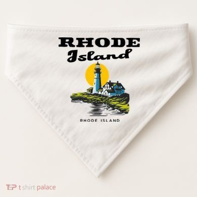 Rhode Island New England USA-Made Doggie Bandana