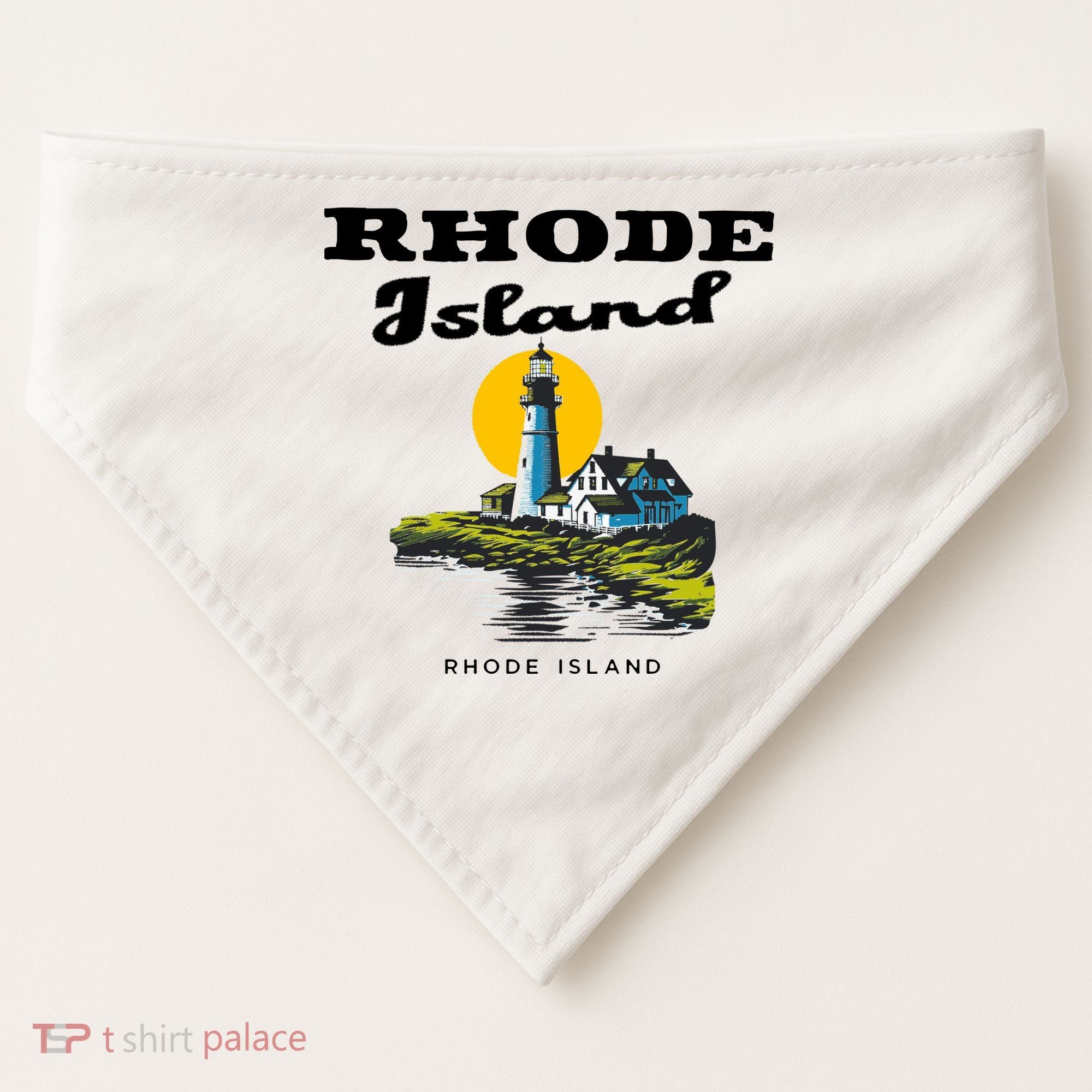 Rhode Island New England USA-Made Doggie Bandana