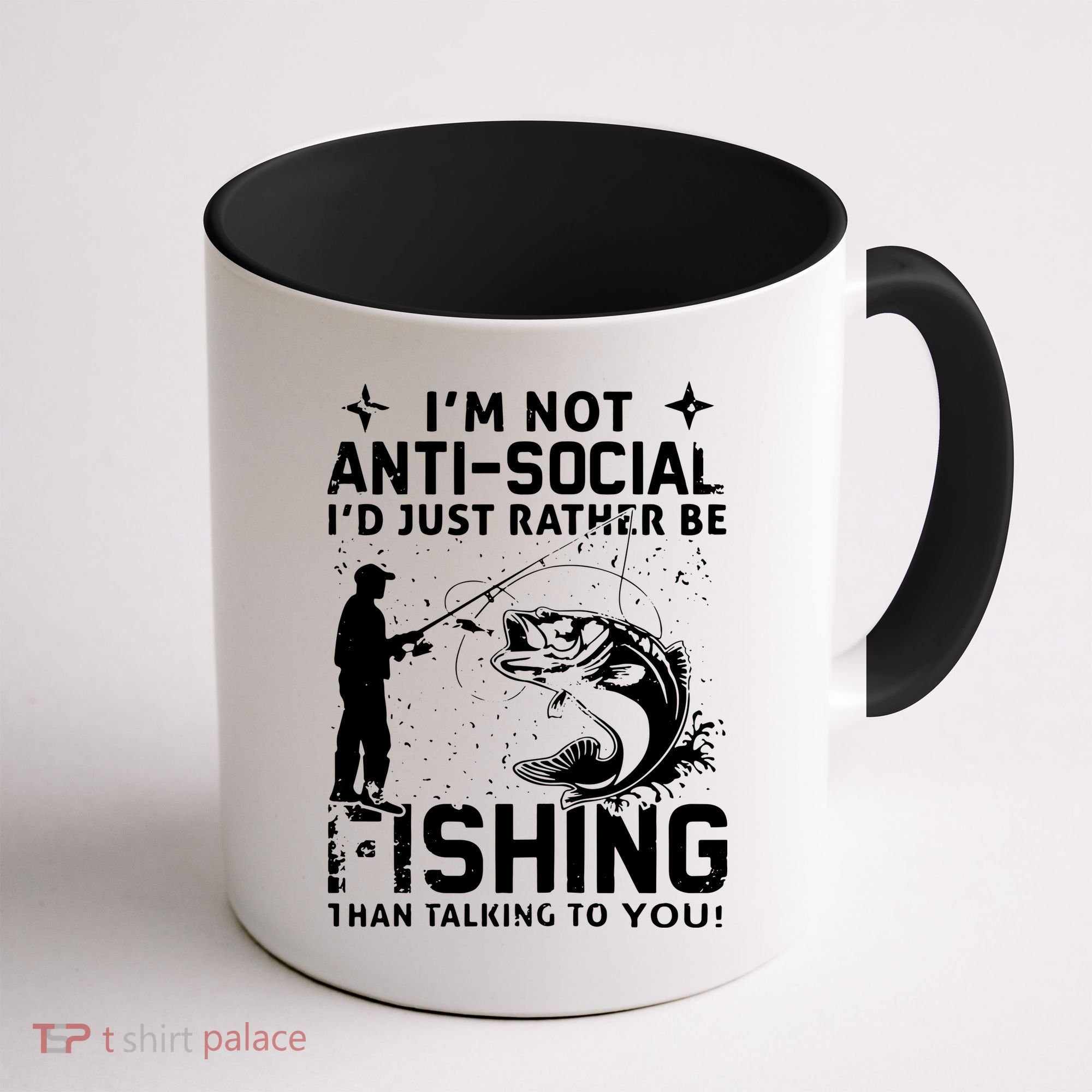 Really! I'm Not AntiSocial, I'd Just Rather Be Fishing Coffee Mug