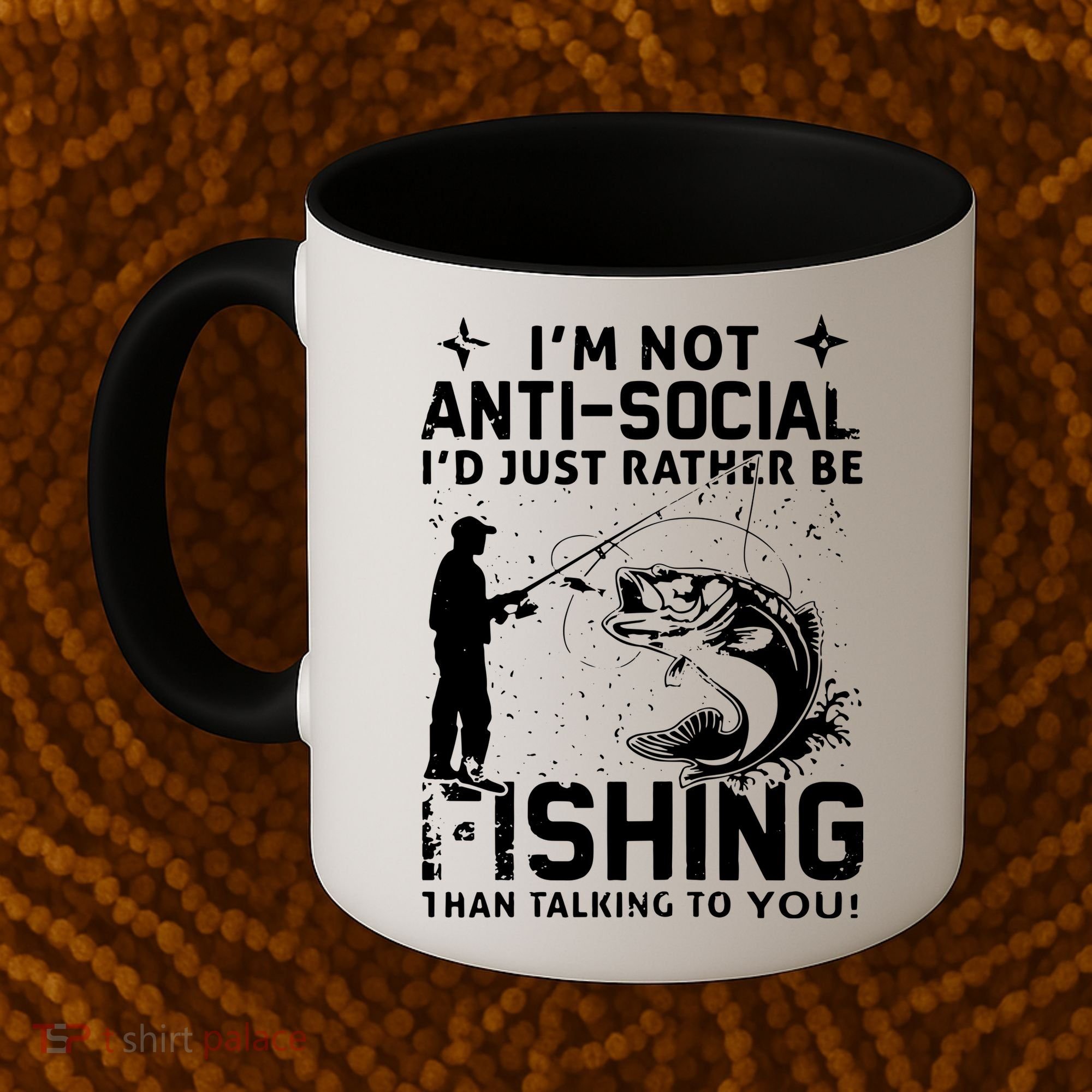 Really! I'm Not AntiSocial, I'd Just Rather Be Fishing Coffee Mug