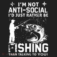 Really! I'm Not AntiSocial, I'd Just Rather Be Fishing Tumbler thumb 3