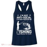 Really! I'm Not AntiSocial, I'd Just Rather Be Fishing Women's Tank Top thumb 0