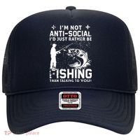Really! I'm Not AntiSocial, I'd Just Rather Be Fishing Hat thumb 0