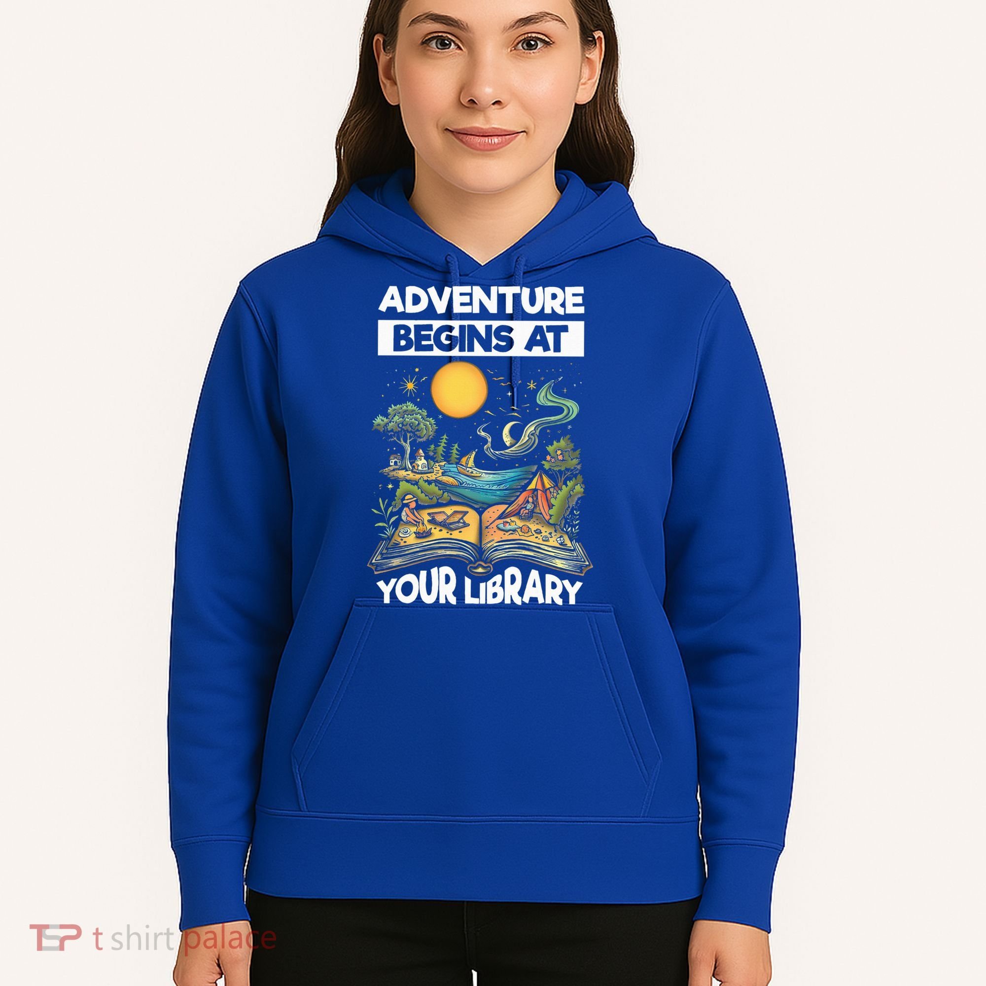 Reading Is Out There Adventure Begins At Your Library Hoodie