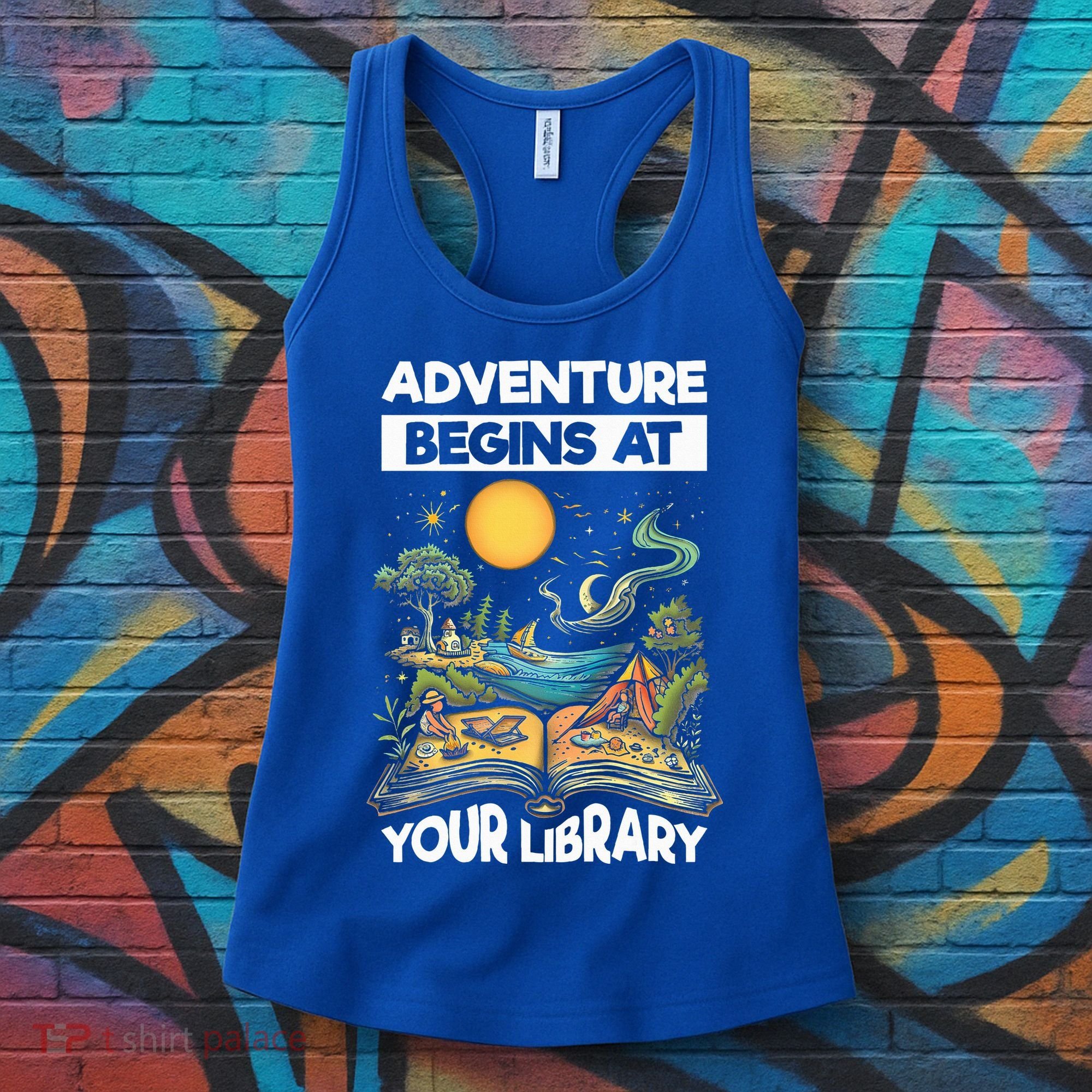 Reading Is Out There Adventure Begins At Your Library Women's Tank Top