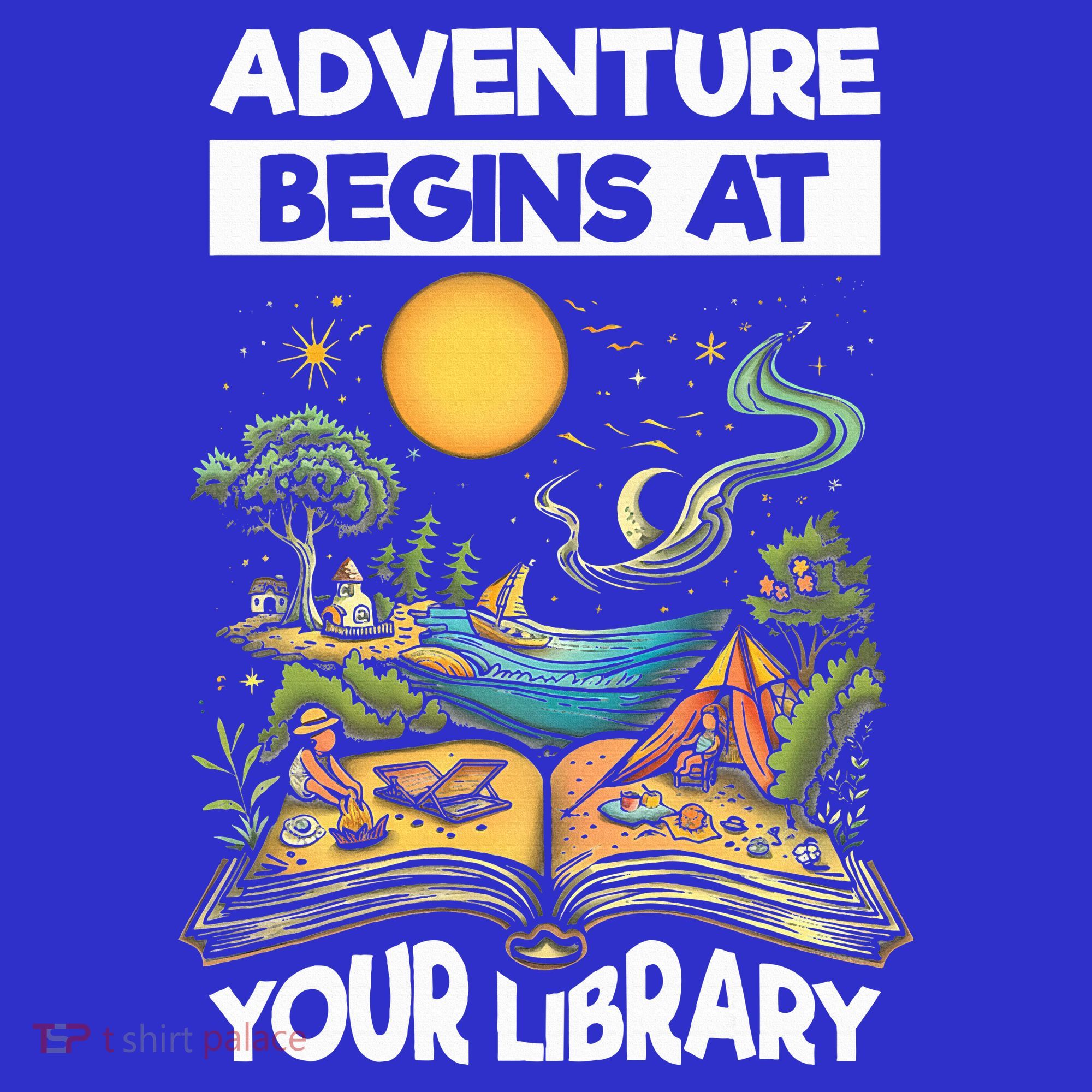 Reading Is Out There Adventure Begins At Your Library Women's Tank Top