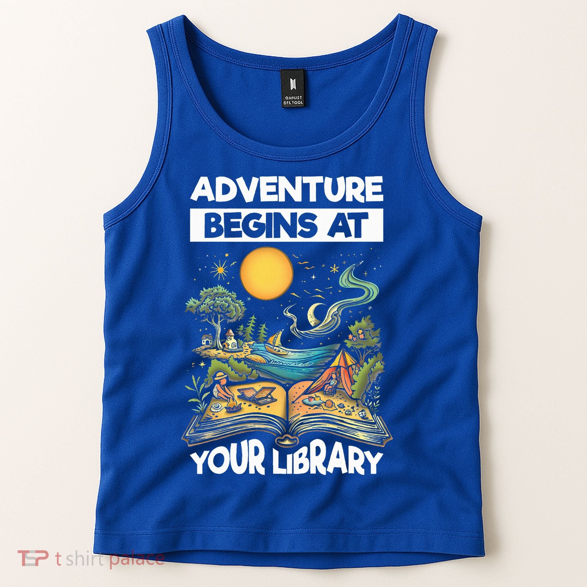 Reading Is Out There Adventure Begins At Your Library Tank Top