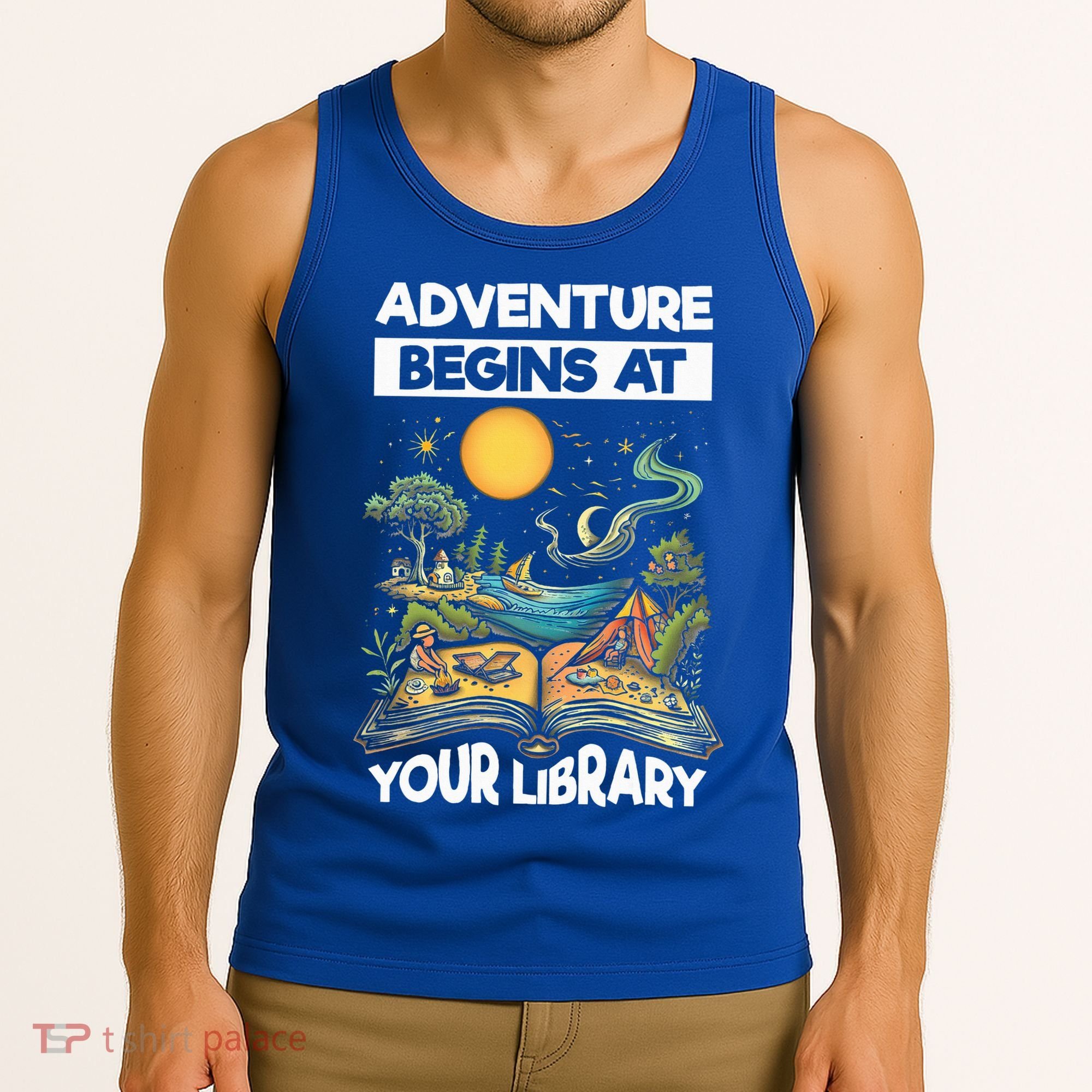 Reading Is Out There Adventure Begins At Your Library Tank Top