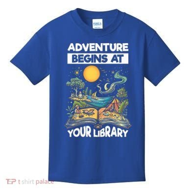 Reading Is Out There Adventure Begins At Your Library Kids T-Shirt