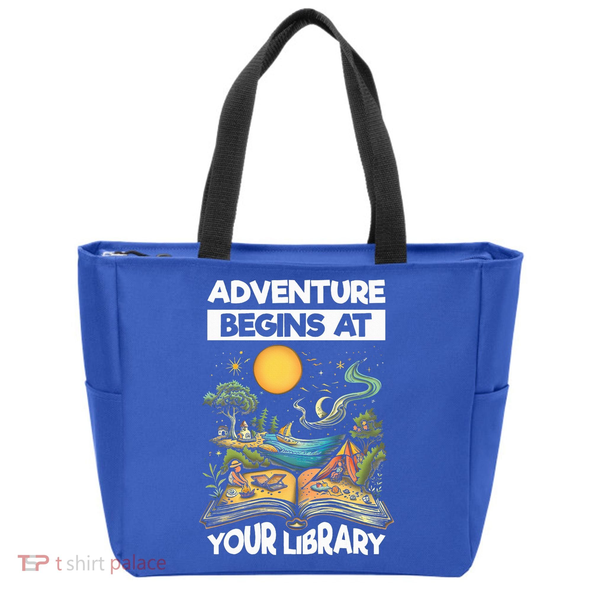 Reading Is Out There Adventure Begins At Your Library Tote Bag
