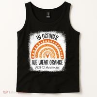 Rainbow In October We Wear Orange ADHD Awareness Ribbon Tank Top thumb 2