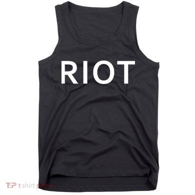 RIOT Funny Vintage Classic Logo Tank Top