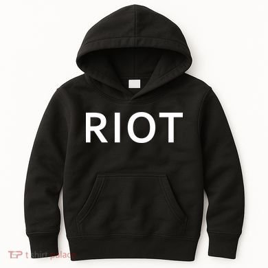 RIOT Funny Vintage Classic Logo Kids Hoodie