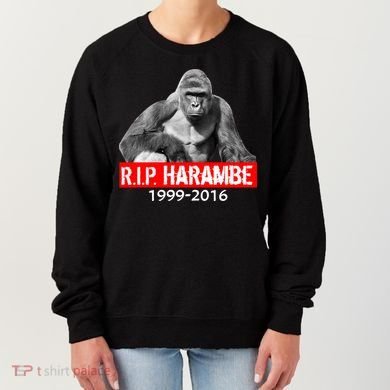 RIP Harambe Gorilla Cincinnati Zoo Women's Sweatshirt