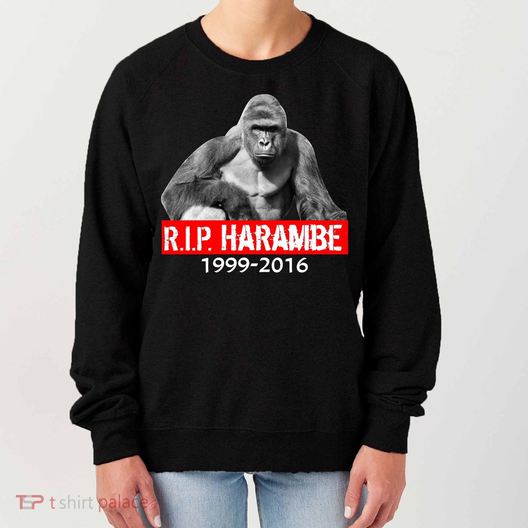 RIP Harambe Gorilla Cincinnati Zoo Women's Sweatshirt