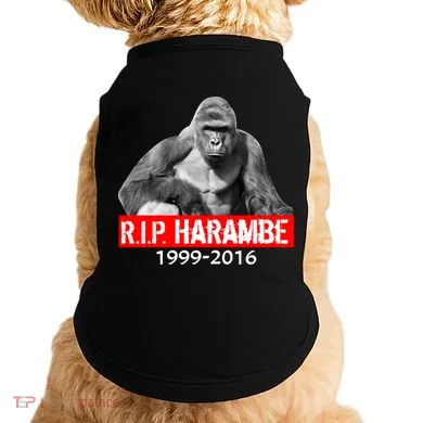 RIP Harambe Gorilla Cincinnati Zoo Doggie Tank