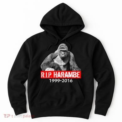 RIP Harambe Gorilla Cincinnati Zoo Hoodie