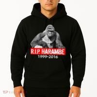 RIP Harambe Gorilla Cincinnati Zoo Hoodie thumb 2
