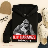 RIP Harambe Gorilla Cincinnati Zoo Hoodie thumb 4