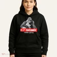 RIP Harambe Gorilla Cincinnati Zoo Hoodie thumb 5