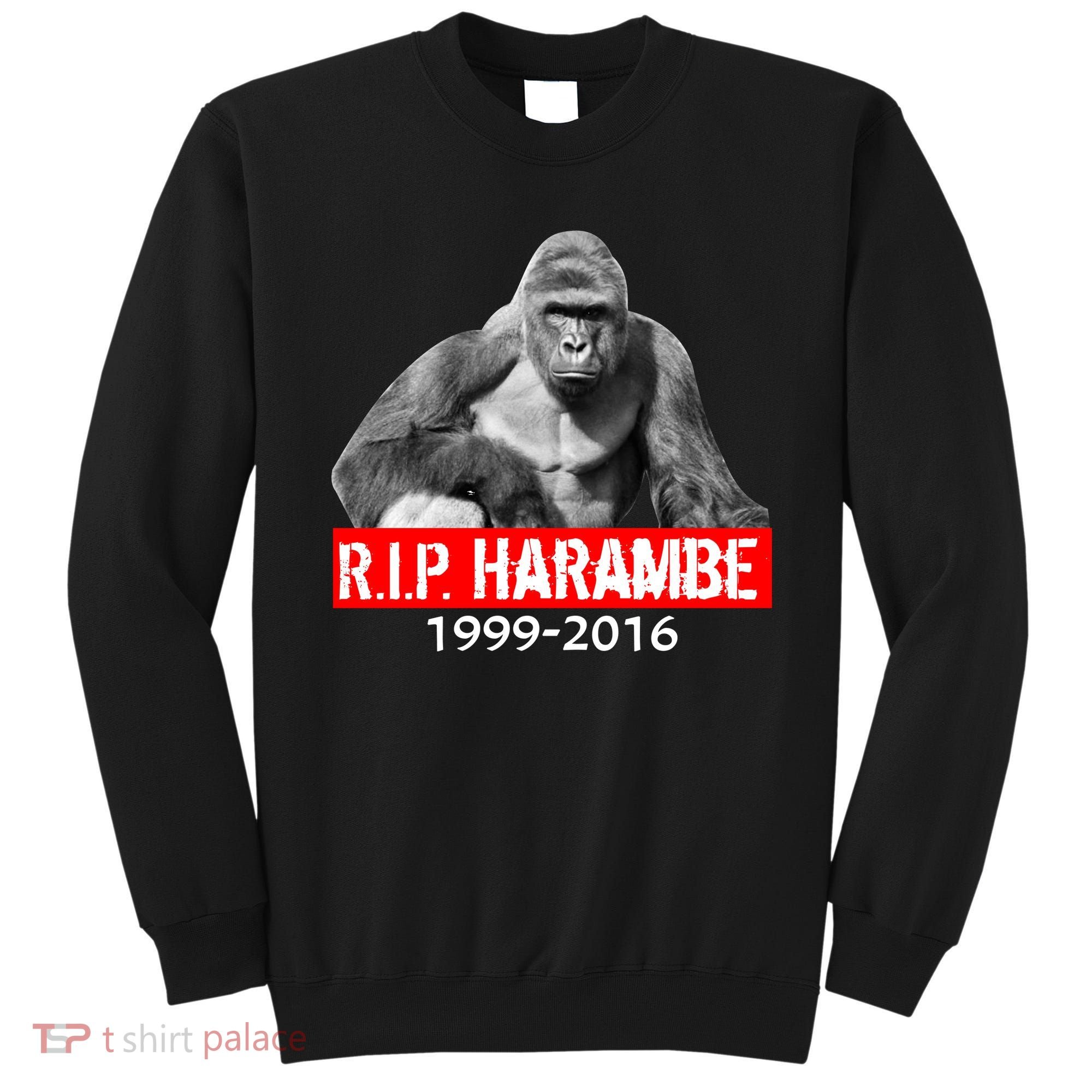 RIP Harambe Gorilla Cincinnati Zoo Sweatshirt
