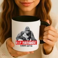 RIP Harambe Gorilla Cincinnati Zoo Coffee Mug thumb 3